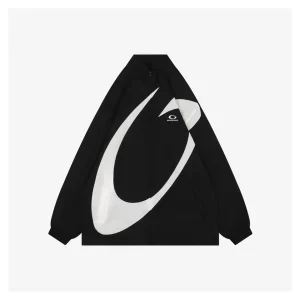 Balenciaga Oversized Circle Stand Collar Jacket Front view