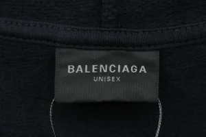 Balenciaga Small V-Neck Front Logo Back Logo Hoodie Brand label