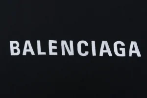 Balenciaga Small V-Neck Front Logo Back Logo Hoodie Brand Print