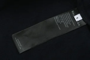 Balenciaga Small V-Neck Front Logo Back Logo Hoodie Brand label