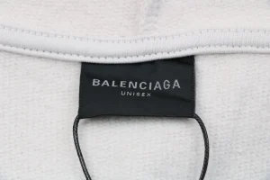 Balenciaga V-Neck Front Short Back Hoodie Brand label