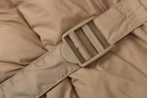 Burberry Arm Slogan Detachable Down Jacket Brown