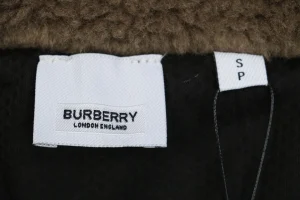 Burberry Black Label Shearling Zip-Up Jacket Brown Brand label