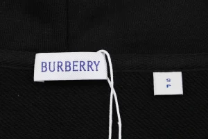 Burberry Box Logo Equestrian Knight Embroidered Hoodie Brand label