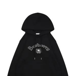 Burberry Box Logo Equestrian Knight Embroidered Hoodie