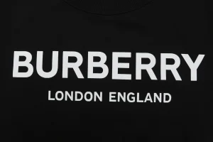 Burberry Double Letter Print Crewneck Sweatshirt Black Brand