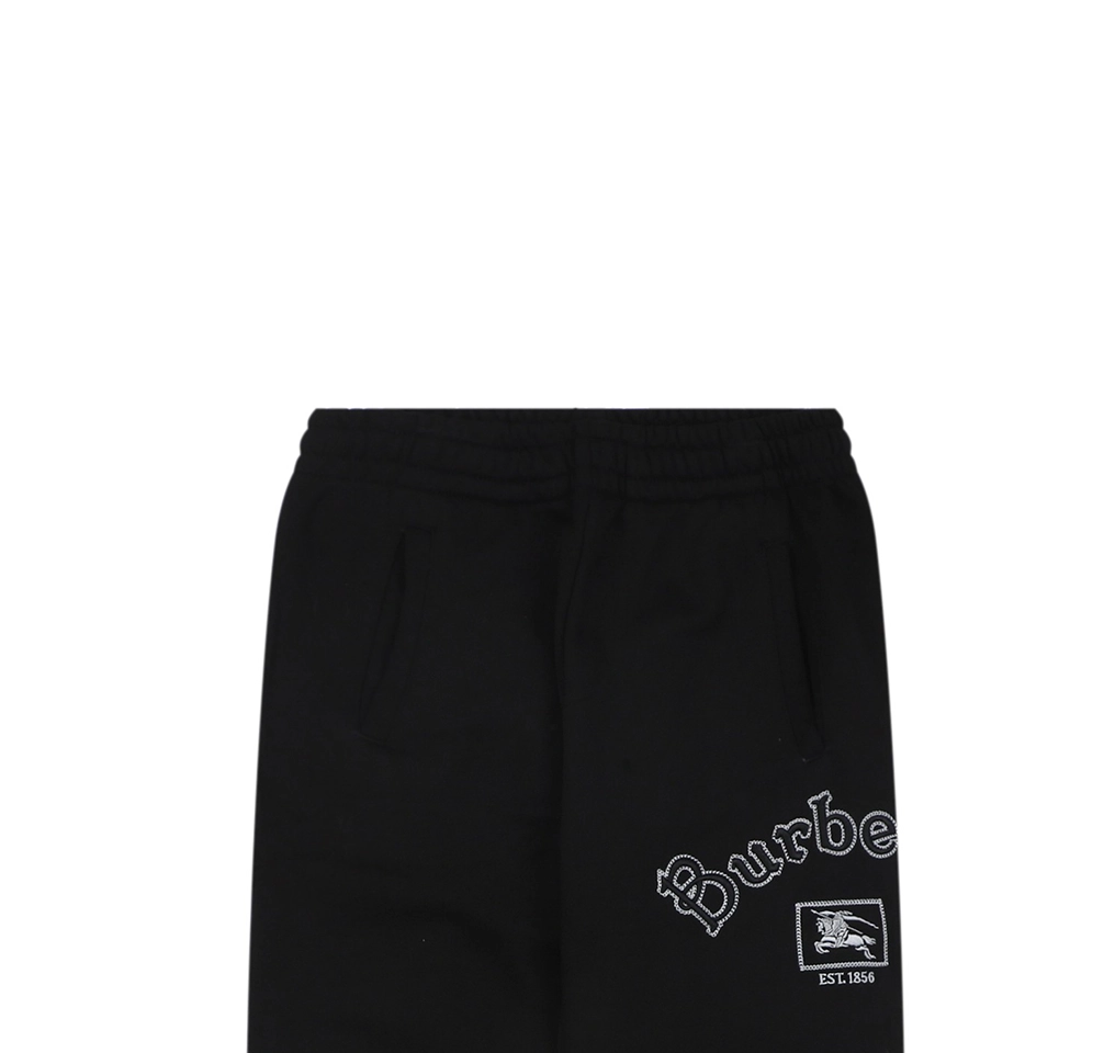 Burberry Embroidered Equestrian Knight Logo Sweatpants