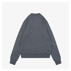 Burberry Tonal Equestrian Knight Embroidered Crewneck Sweater Back view