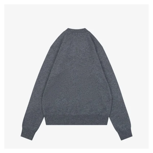 Burberry Tonal Equestrian Knight Embroidered Crewneck Sweater Back view