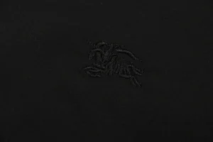 Burberry Tonal Equestrian Knight Embroidered Shirt Black Brand