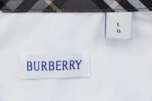 Burberry Tonal Equestrian Knight Embroidered Shirt White Brand label