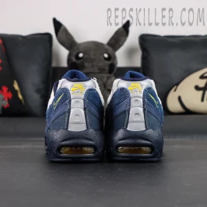 Rear view of Eric Koston x Nike SB Air Max 95 featuring Nike SB Air heel branding and visible Air unit