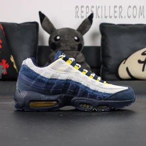 Back angle view of Eric Koston x Nike SB Air Max 95 highlighting heel structure and mini Swoosh