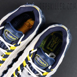 Interior view of Eric Koston x Nike SB Air Max 95 with Air Max insole graphic and padded collar