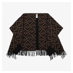 Fendi FF Monogram Reversible Wool Shawl Front view