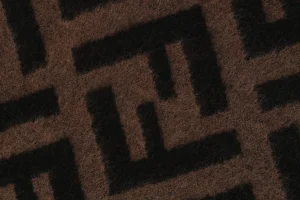 Fendi FF Monogram Reversible Wool Shawl Brand