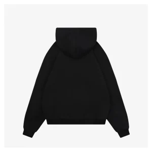 Fendi Graphic Letter Print Hoodie Black Back view