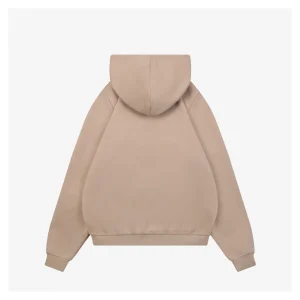 Fendi Graphic Letter Print Hoodie Beige Back view