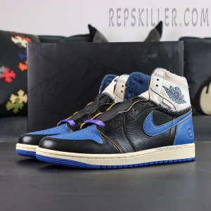 Fragment Design x Union LA x Air Jordan 1 Retro High OG “Sport Royal” front side view