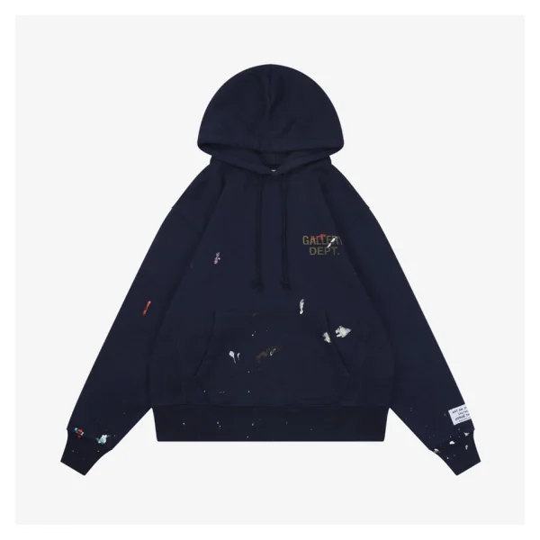 Gallery Dept Hand-Painted Graffiti Letter Hoodie Front view