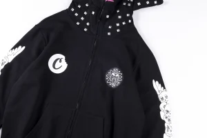 Glo Gang Nightmare Cookies Spiked Hood Full-Zip Hoodie3