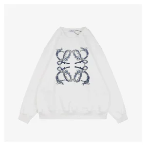 L Wave Anagram Print Crewneck Sweatshirt Front view