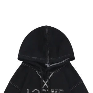 Loewe Anagram Embroidered Contrast Stitch Hoodie