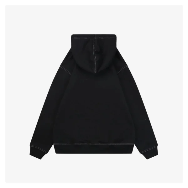 Loewe Anagram Embroidered Contrast Stitch Hoodie Back view