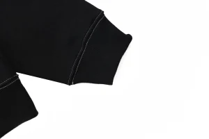 Loewe Anagram Embroidered Contrast Stitch Hoodie Cuff