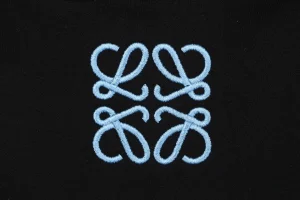 Loewe Blue Anagram Embroidered Hoodie Brand