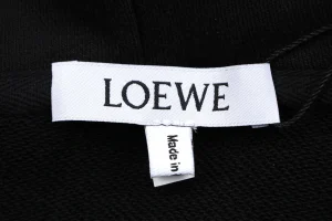 Loewe Blue Anagram Embroidered Hoodie Brand label