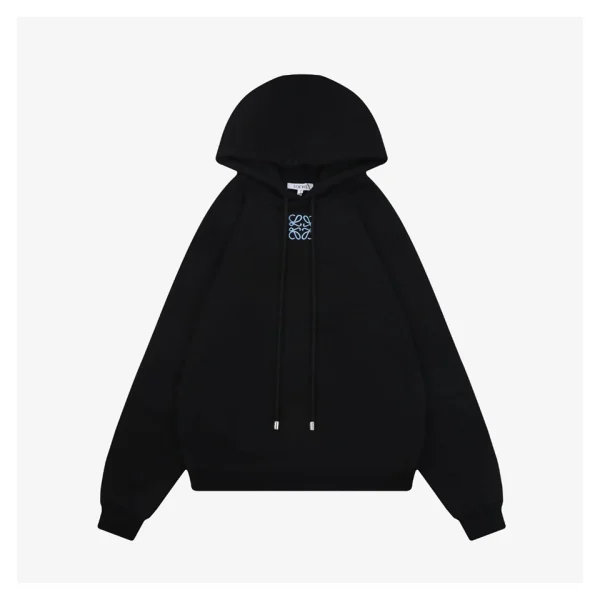 Loewe Blue Anagram Embroidered Hoodie Front view