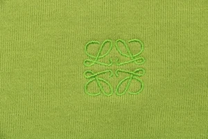 Loewe Color-Block Striped Polo Sweatshirt Green Brand