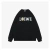 L Daisy Logo Printed Crewneck Sweatshirt (Black/White)