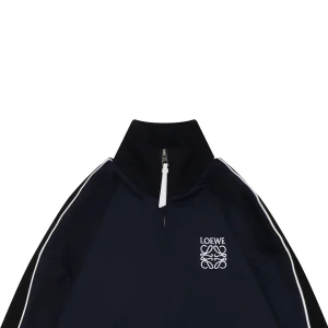 Loewe Floral Logo Embroidered Stand Collar Jacket