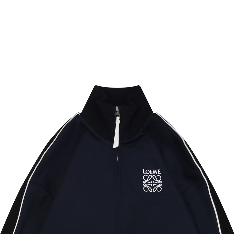 Loewe Floral Logo Embroidered Stand Collar Jacket