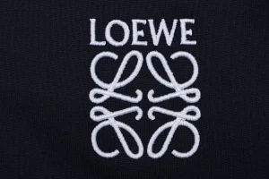 Loewe Floral Logo Embroidered Stand Collar Jacket Brand