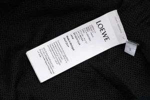 Loewe Floral Logo Embroidered Stand Collar Jacket Wash label