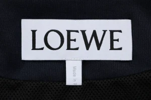 Loewe Floral Logo Embroidered Stand Collar Jacket Brand label