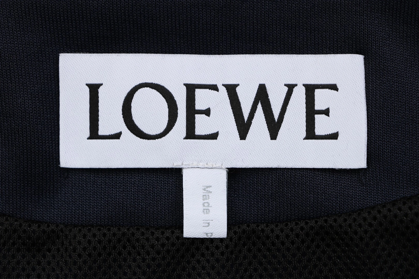 Loewe Floral Logo Embroidered Stand Collar Jacket Brand label