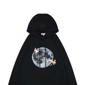 Loewe Moon Rabbit Embroidered Hoodie