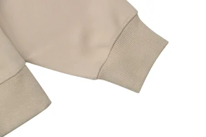 Loewe ON Collaboration Floral Logo Drawstring Hoodie Brown Cuff