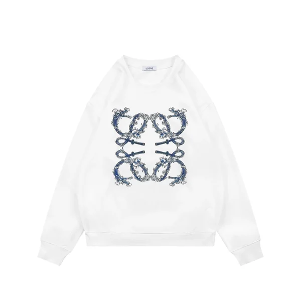Loewe Wave Anagram Print Crewneck Sweatshirt Front view