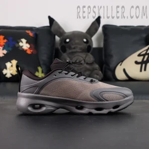 Loewe x ON Cloudsolo Black Brown sneakers, side view