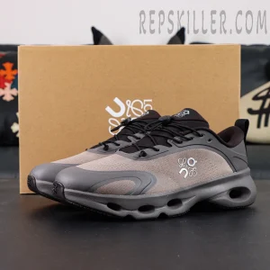 Loewe x ON Cloudsolo Black Brown sneakers with shoebox