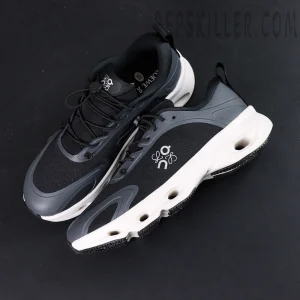 Loewe x ON Cloudsolo Black White sneakers top view