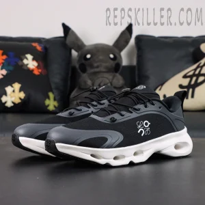 Loewe x ON Cloudsolo Black White sneakers front view