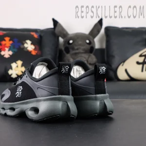 Loewe x On Cloudsolo Black sneakers rear view