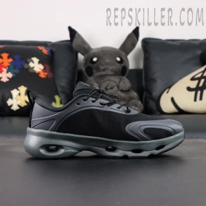 Loewe x On Cloudsolo Black sneakers side profile