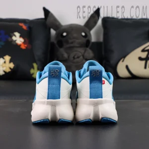 Loewe x ON Cloudsolo Blue White sneakers, rear view